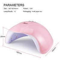 Arte Clavo 12W suszarka do paznokci lampa UV LED przenośny mikro USB kabel do użytku domowego lakier do paznokci UV suszarka do 12 lampa LED narzędzia do paznokci 2